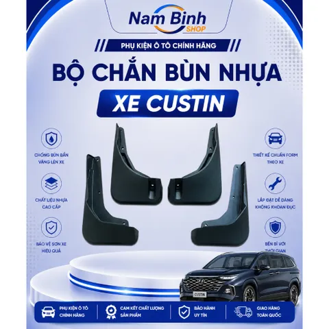 Bộ chắn bùn Hyundai Custin 2023-2024-2026| Phụ kiện bảo vệ hông & gầm xe chuẩn form