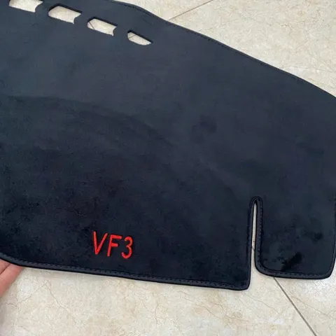 Thảm Taplo Lông Cừu Xe VinFast VF3 Màu Đen | Mềm Mịn, Đế Chống Trượt, Chống Nắng Taplo Bền Đẹp