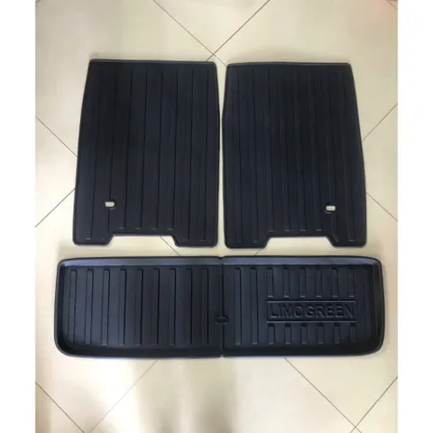 Combo Lót Cốp + Ốp Lưng Ghế Nhựa Ô Tô Limo Green, MPV7 Chuẩn Form Chống Nước Bảo Vệ Nội Thất
