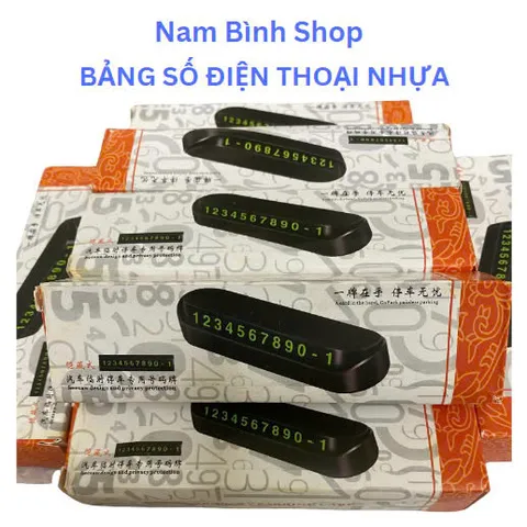Bảng số điện thoại cho ô tô loại nhựa 4 dãy số