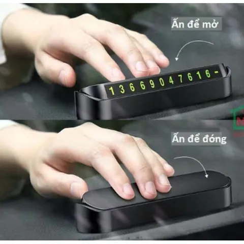 Bảng số điện thoại cho ô tô loại nhựa 4 dãy số
