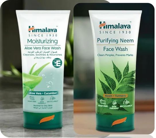 Sữa rửa mặt dịu nhẹ Himalaya Ấn Độ sạch dầu dưỡng ẩm 150ml
