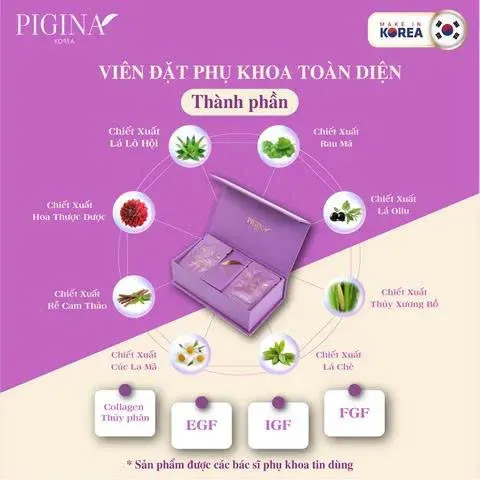 Pigina Premium Intimate Cleanser Hộp 18 viên (Hàn Quốc)