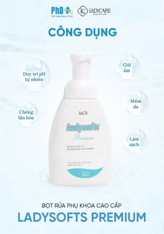 [CHÍNH HÃNG] Bọt Vệ Sinh Phụ Nữ Ladysofts Premium (Chai 250ml)