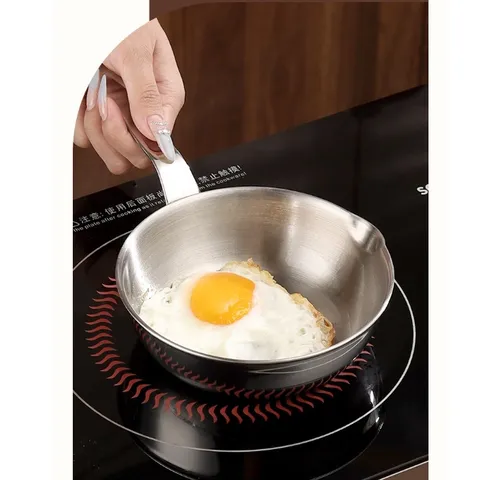 Chảo inox 316 cao cấp nguyên khối Uyiku chống dính tự thân