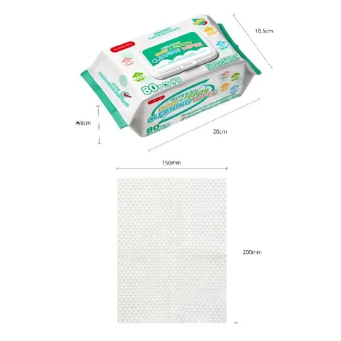 [GÓI 80] Khăn ướt cho bé sợi thực vật mềm mịn Uu-moonma nhập khẩu cao cấp