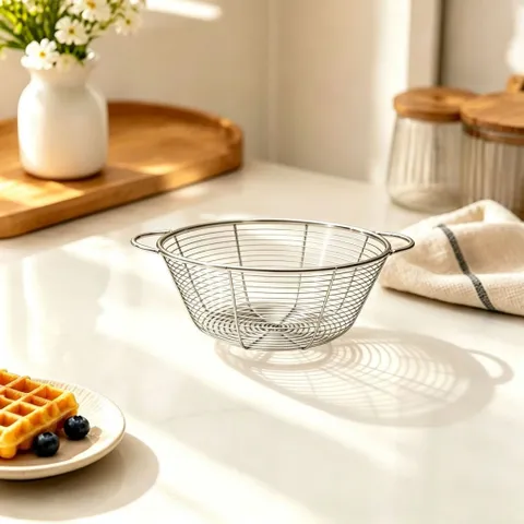 Rổ lưới inox 304 Uyiku cao cấp đa năng đựng trái cây, củ quả
