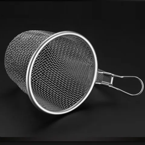 Rổ nhúng lẩu inox UYIKU Nhật Bản cao cấp không gỉ, có tay cầm chống nóng