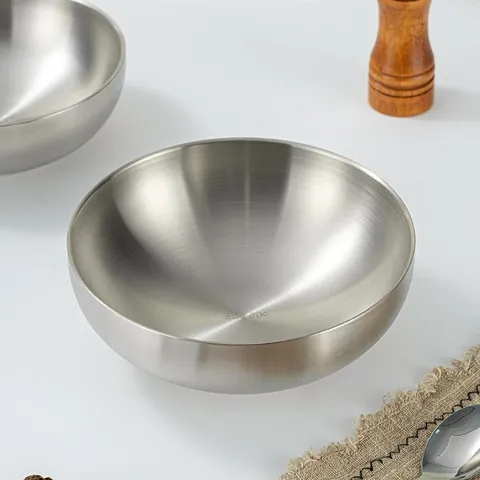 Bát tô canh inox 304 Uyiku chống nóng 3 lớp phong cách Hàn Quốc