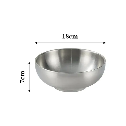 Bát tô canh inox 304 Uyiku chống nóng 3 lớp phong cách Hàn Quốc