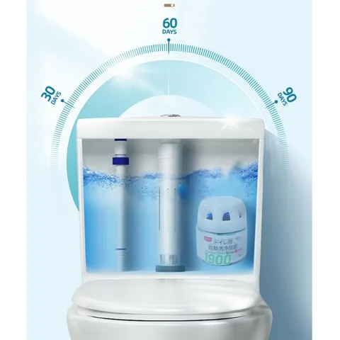 Sáp thả bồn cầu UYIKU Nhật Bản 1900 lần xả khử khuẩn toilet chính hãng