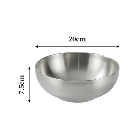 Bát tô canh inox 304 Uyiku chống nóng 3 lớp phong cách Hàn Quốc