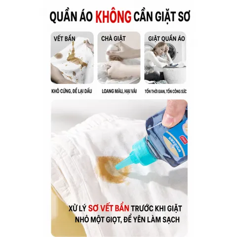 Nước tẩy UYIKU Nhật Bản siêu đậm đặc, tẩy ố dầu mỡ, mốc bẩn an toàn, tiện lợi