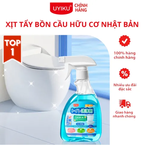 Xịt tẩy bồn cầu Uyiku Nhật Bản hương thơm tươi mát chai 400ml