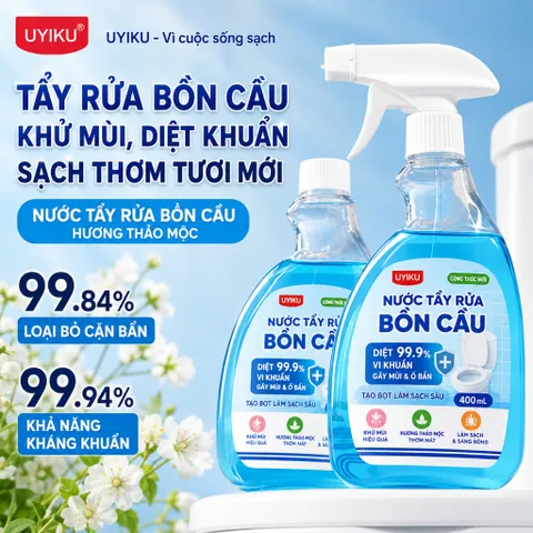 Xịt tẩy bồn cầu Uyiku Nhật Bản hương thơm tươi mát chai 400ml