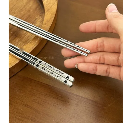[5 ĐÔI] Đũa inox 316 cao cấp Uyiku chống trượt tiện lợi