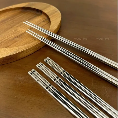 [5 ĐÔI] Đũa inox 316 cao cấp Uyiku chống trượt tiện lợi