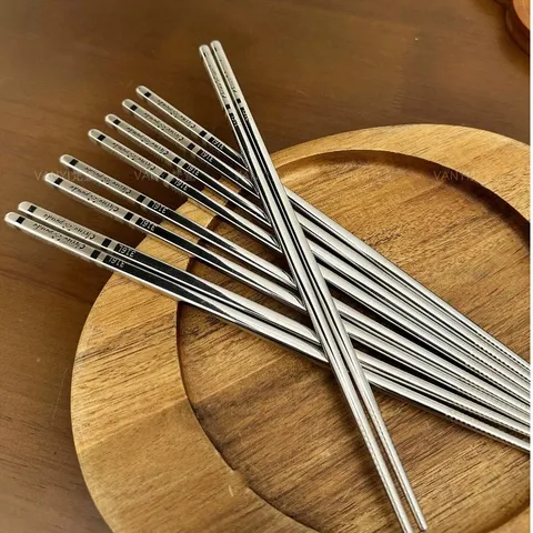 [5 ĐÔI] Đũa inox 316 cao cấp Uyiku chống trượt tiện lợi