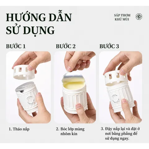 Sáp thơm phòng UYIKU Nhật Bản cao cấp khử mùi phòng khách, nhà vệ sinh, ô tô hộp 170g