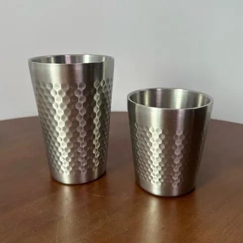 Cốc nước inox 304 Uyiku cao cấp 2 lớp vân tổ ong chống trượt