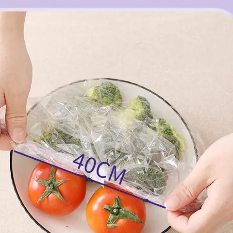Màng bọc thực phẩm viền chun co giãn UYIKU Nhật Bản túi 100 cái siêu dai, tái sử dụng