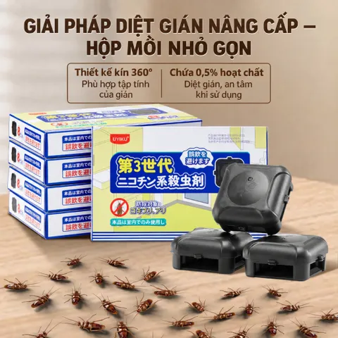 [HỘP 8] Viên diệt gián sinh học UYIKU Nhật Bản an toàn, hiệu quả