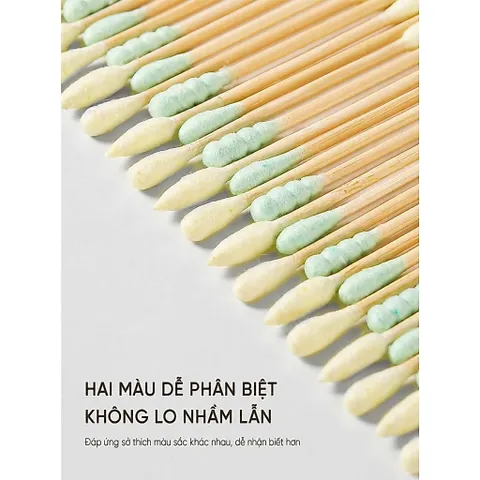Tăm bông đa năng Uyiku Nhật Bản kháng khuẩn cao cấp hộp 300 que