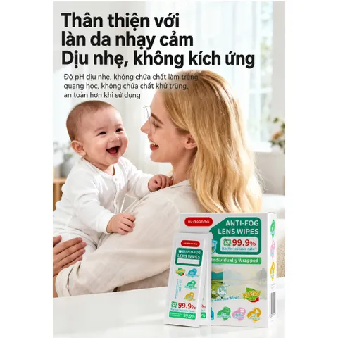 [HỘP 30] Khăn Lau Kính Chống Bám Hơi Nước Công Nghệ Nano Nhật Bản