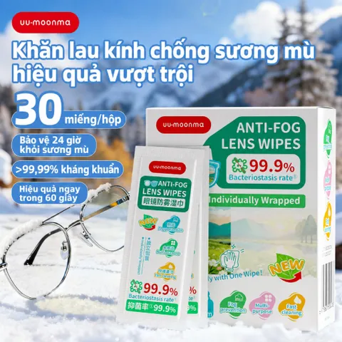 [HỘP 30] Khăn Lau Kính Chống Bám Hơi Nước Công Nghệ Nano Nhật Bản