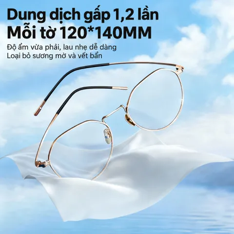 [HỘP 30] Khăn Lau Kính Chống Bám Hơi Nước Công Nghệ Nano Nhật Bản