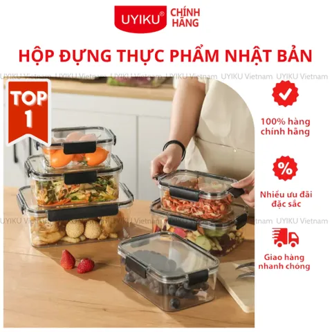 Hộp đựng thực phẩm Nhật Bản đa năng cao cấp có nắp đậy kín