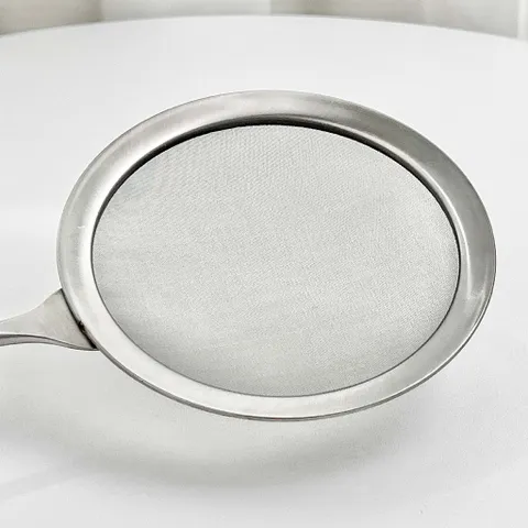 Vợt hớt bọt, cặn dầu Uyiku inox 304 cán gỗ sồi cao cấp