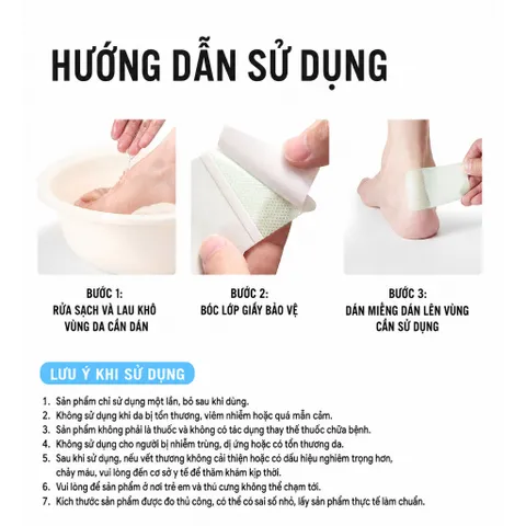 Miếng dán dưỡng ẩm lô hội Uyiku Nhật Bản dành cho da khô, nứt nẻ hộp 60 miếng