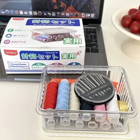 Hộp kim chỉ may vá UYIKU Nhật Bản 46 chi tiết đa năng tiện lợi