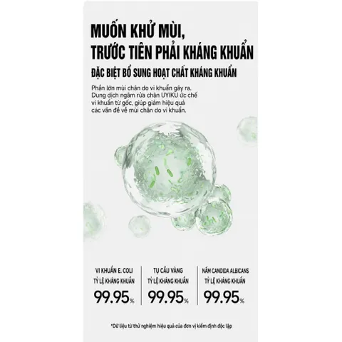 Nước ngân chân thảo mộc Uyiku Nhật Bản khử mùi, giảm mồ hôi chân chai 300ml