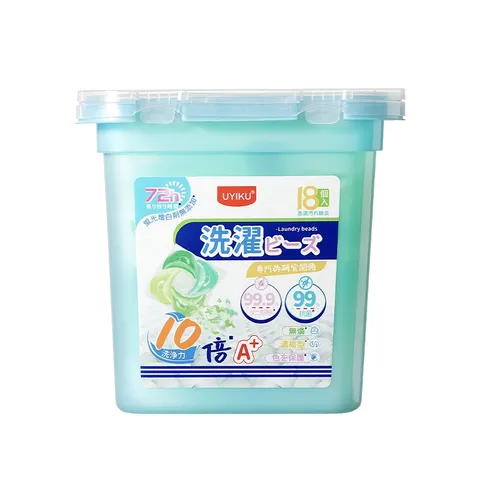 Viên giặt 5in1 Uyiku lưu hương 72 giờ, làm mềm, khử khuẩn, giữ màu hộp 18 viên
