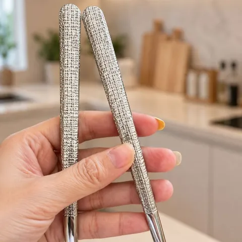 Thìa inox 304 Uyiku cao cấp cán dài chống trơn sáng bóng thiết kế hiện đại