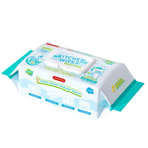 [GÓI 120 TỜ] Khăn lau dầu mỡ nhà bếp đa năng xuất Nhật dùng 1 lần cao cấp