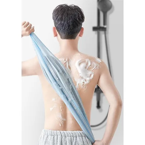 Khăn lưới tắm chà lưng UYIKU Nhật Bản, tạo bọt tẩy tế bào chết làm sạch lưng 100 x 24cm