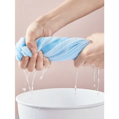 Khăn lưới tắm chà lưng UYIKU Nhật Bản, tạo bọt tẩy tế bào chết làm sạch lưng 100 x 24cm