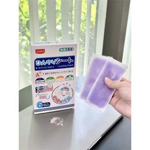 Miếng dán hạ sốt, hạ nhiệt UYIKU Nhật Bản, làm mát đến 10 tiếng hộp 6 miếng