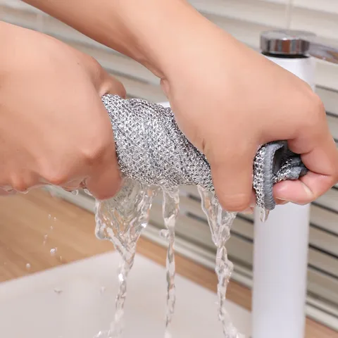 [COMBO] Khăn rửa bát hợp kim mạ nhôm UYIKU Nhật Bản 2 lớp đa năng tiện dụng