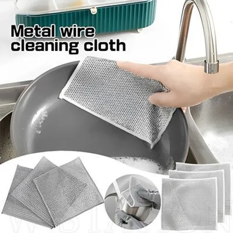 [COMBO] Khăn rửa bát hợp kim mạ nhôm UYIKU Nhật Bản 2 lớp đa năng tiện dụng