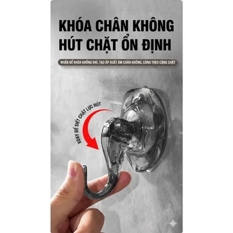 Móc treo tường hút chân không UYIKU Nhật Bản cao cấp 2cái/hộp