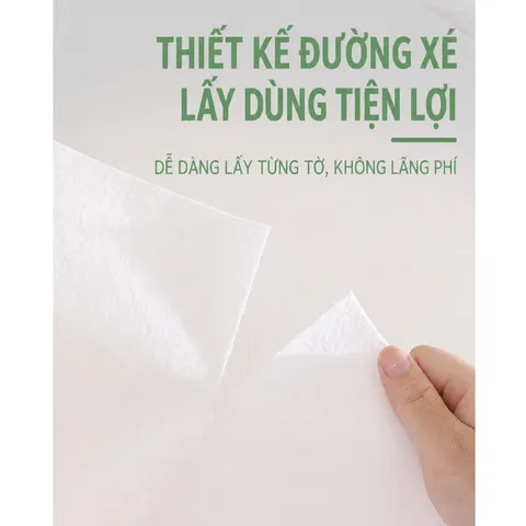 Khăn lau sợi tre thiên nhiên đa năng UYIKU Nhật Bản tái sử dụng 20 miếng/cuộn