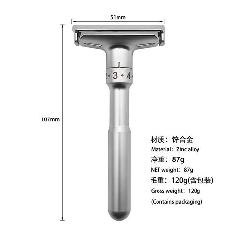 Dao cạo râu cổ điển Classic Nimukira bằng thép không gỉ nguyên khối sang trọng