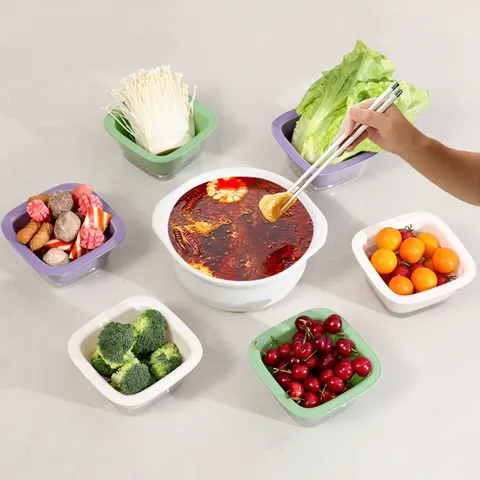 Rổ đựng trái cây mini UYIKU Nhật Bản có 2 lớp hứng nước tiện lợi