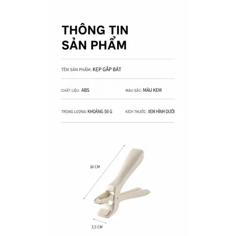 Kẹp gắp đồ nóng UYIKU Nhật Bản chống trượt, chống nóng bằng ABS an toàn