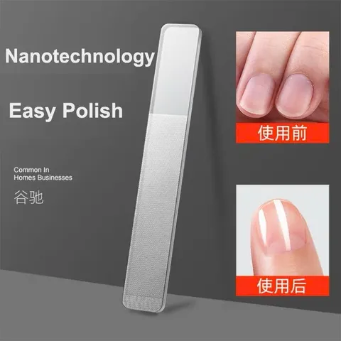 Dũa đánh bóng móng tay Thủy tinh Nano Nhật Bản, công nghệ đánh bóng tự nhiên không làm mòn