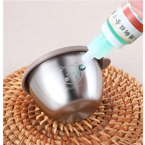 Hũ đựng nước chấm inox UYIKU Nhật Bản có nắp silicon 50ml - Đựng nước sốt, thực phẩm cấp đông cho bé